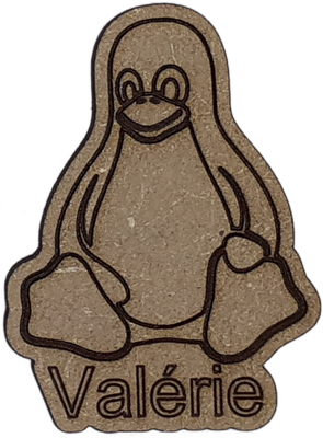 Magnet - Pingouin personnalisable